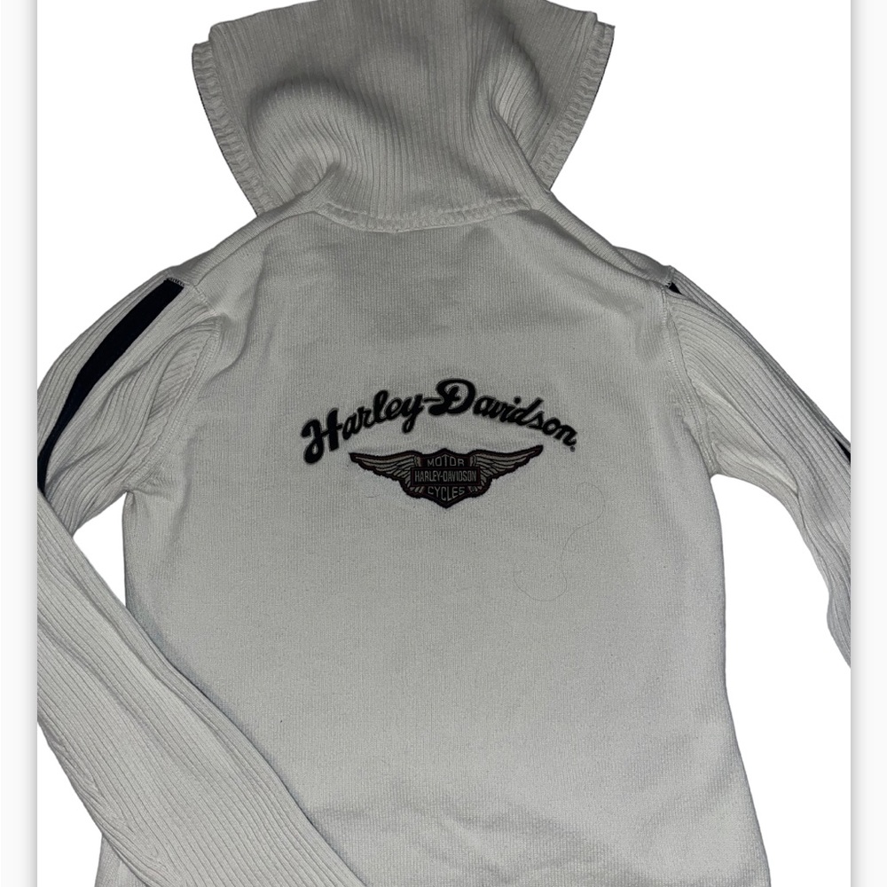Harley Davidson Womens Full Zip Embroidered
Sweater Jacket Size L 2007